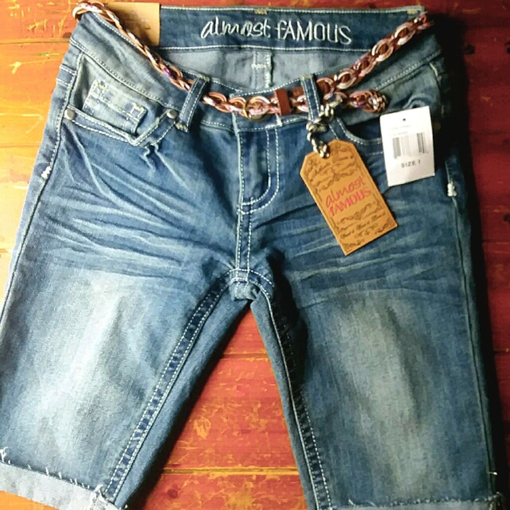 Almost Famous jean shorts NWT